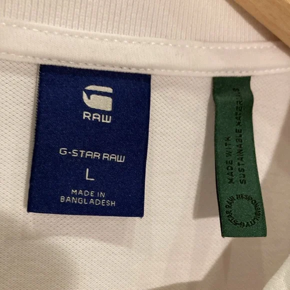 G-Star raw Dundalk slim polo white L - Picture 2 of 15